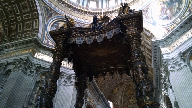 Bernini canopy over main altar of St. Peter's Basillica